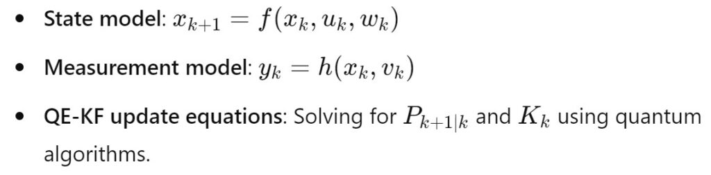 Quantum-Enhanced Kalman Filtering (QE-KF)