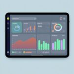 A health dashboard app with graphs and wellness stats