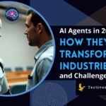 Illustration of AI agents in 2025 revolutionizing healthcare, law, and finance with autonomous AI systems