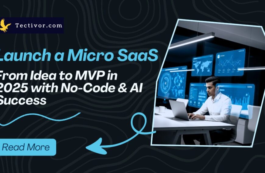 Founder launching a Micro SaaS using AI and no-code tools in 2025