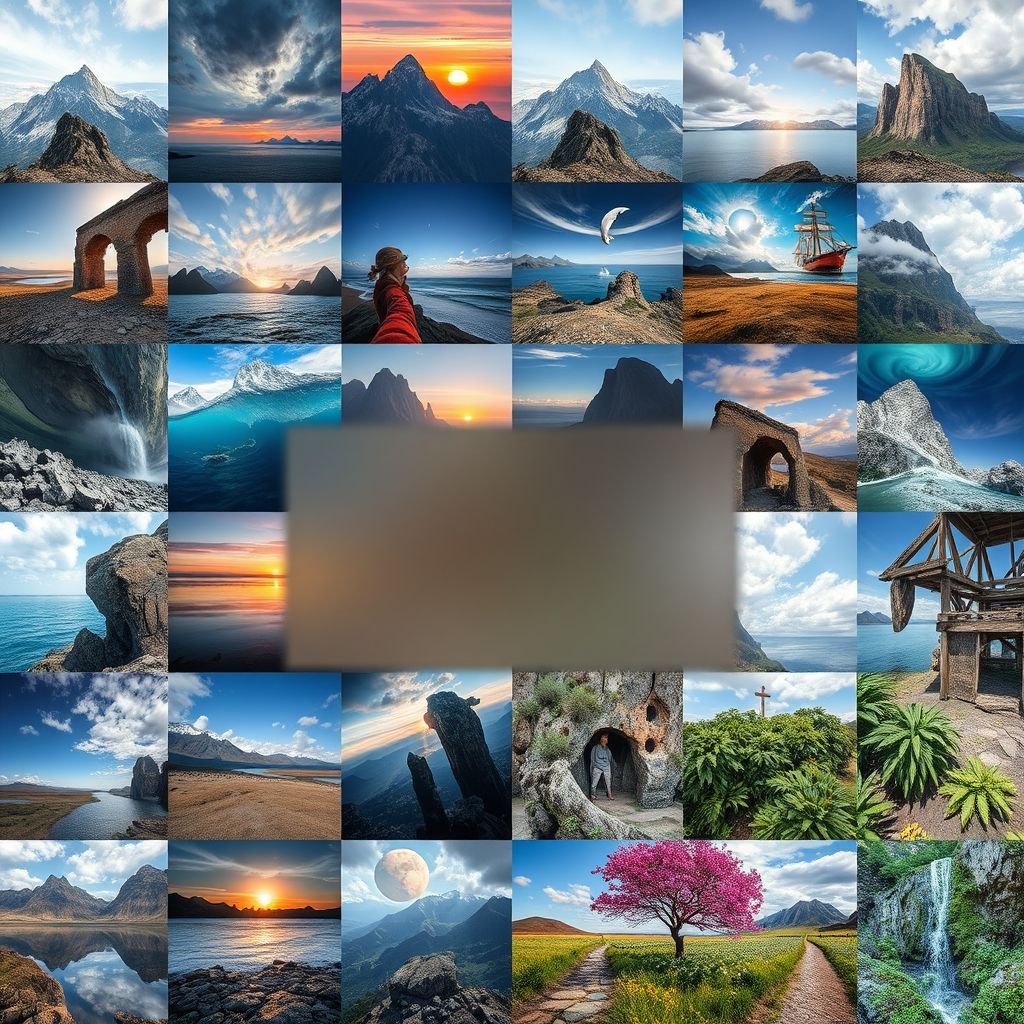 Examples of stunning and diverse AI-generated images created with various tools