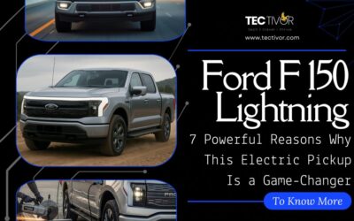 Ford F 150 Lightning: 7 Powerful Reasons Why This Electric Pickup Is a Game-Changer A Ford F 150 Lightning electric pickup truck towing equipment at a rugged construction site, showcasing the power and versatility of the F-150 pickup.