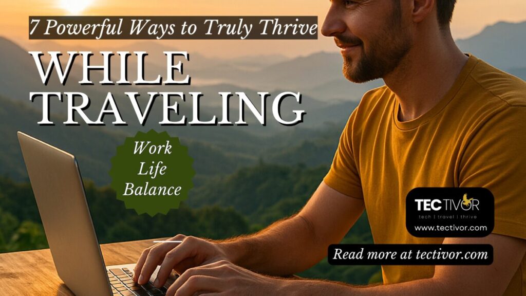 Work Life Balance While Traveling: 7 Powerful Ways to Truly Thrive